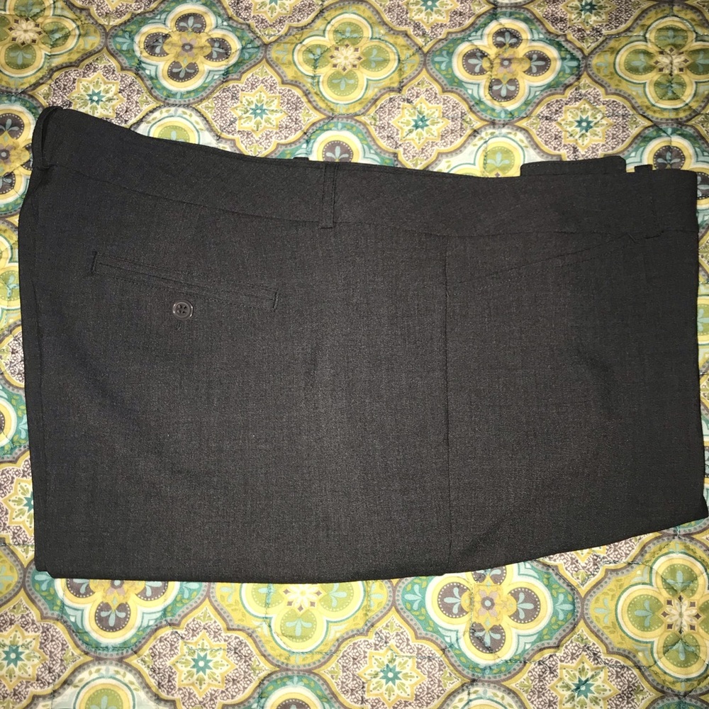 Gray modern fit trousers